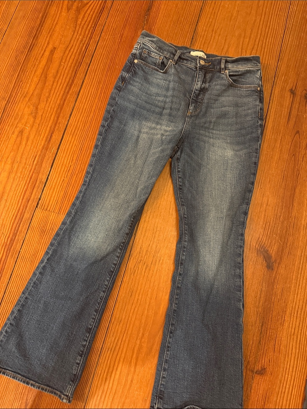Loft Slim Flare Jeans - Classic Mid Wash